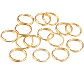 50-200pcs/lot 4 6 8 10 12 mm Open Jump Rings Double Loops Gold Color Split Rings Connectors For Jewelry Making Supplies DiY