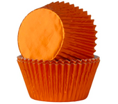 Glotomania - Capsulas Cupcake Metalizadas House Of Marie Naranjas - Papel Aluminio Extra Pesado - Horneado Perfecto - Forma y Color Duraderos