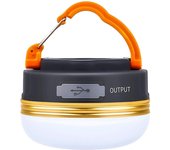 Linterna que acampa del LED, luz recargable y portátil de la tienda, 5 modos ligeros, banco del poder 1200mAh