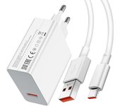 Cargador para Xiaomi Carga Turbo 120W Xiaomi Mi 12T 11T Pro/Redmi Nota 11S/Nota 10 Pro/Nota 12 Pro +/K50 Ultra/K50 Pro