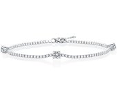925 Sterling Silver Moissanite 1.5 Carat Bracelet Decoration Casual Fashion Light Luxury Niche High-end Design Sense for Ladies