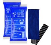 Boston Tech - Bolsas de Gel REMEDY para Frío y Calor (Pack 2 - 29x12cm) - Tratamiento Dolores y Lesiones