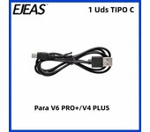 EJEAS V6 V4 V4C V6C V6 Pro FBIM 3.5mm/Type-C Data Charging Cable Motorcycle Helmet Bluetooth Intercom Headphones Accessories USB