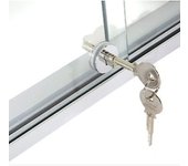 Glass Door Lock. Sliding Door Lock. Round Glass Lock. Movable Door Lock Jewelry Cabinet Lock 3-7mm