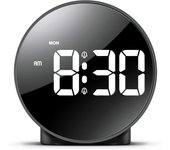 Reloj despertador digital HD, Reloj de Mesita de noche con función de Repetición, para niños que duplier Profundo