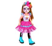 Famosa Muñeca Nancy: Un Día de Catrina con Traje Tradicional de Mexico y la Cara Decorada de Catrina - 43 Cm de Alto