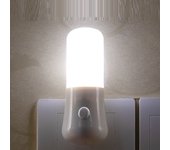 EU/US Plug Night Lights LED Night Light Push Button Switch Bedroom Bedside Lamp Baby Room Corridor Home Decor Wall Socket Lamp