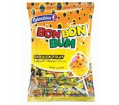 CARAMELOS CON PALO BON BON BUM MARACUYA FIESTA COLOMBINA BOLSA 24 UNDS