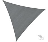 Tectake - Toldo de polietileno con forma de vela, gris  Protege de los rayos UVA con factor de protección 50+  Transpirable, permite la circulación del aire  Anillas de acero inoxidable en los extremos