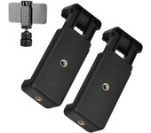 2 Piezas Soporte Universal Adaptador para Teléfono Móvil with Abrazadera Ajustable, with 1/4 "Agujero de Tornillo, Utilizado en Trípode/Selfie Palo para Fotografía Phone/Samsung/Monopod Selfie Stick