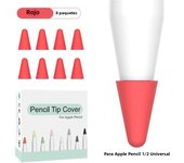 8 pcs Silicone Replacement Tip Case For Apple Pencil 1 2 Touchscreen Stylus Pen Case nib Protective Cover Skin for Apple Pencil