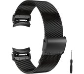 Quick Fit Milanese Metal Band for Samsung Galaxy Watch 6 40mm 44 Classic 43mm 47mm 20mm Strap for Samsung Watch 4 5 Pro Bracelet