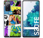 Tumundosmartphone Funda Gel Tpu para Samsung Galaxy S20 FE diseño Comic Dibujos