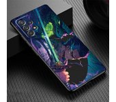 O-One Piece Zoro Phone Case for Samsung Galaxy A32 A33 A34 A50 A51 A53 A54 A70 A72 A73 5G Silicone Black Soft Cover