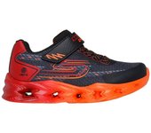 Skechers 400604L_BKRDZapatillas deportivas para niños negras en textil y sintético 82462