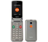 Teléfono Móvil Gigaset GL590 para Personas Mayores/ Plata Titanio
