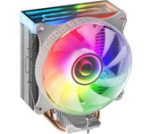 Mars Gaming MCPU-VR, Disipador CPU, Doble iluminación ARGB Infinity Mirror, 4 Heatpipes HCT, TDP 180W, Disipador de Calor Negro, Rosa o Blanco