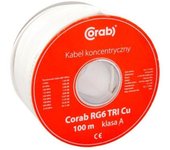 COAXIAL CABLE RG6 TRI Cu CORAB ( 100m spool ) class A