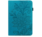Luxury Business Flip Flower Texture Leather Tablet Case for Samsung TabA9 A9 Plus Solid Color Skin Feel Shockproof Protect Cover