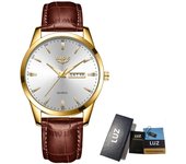 LIGE Fashion Luxury Quartz Man Watch Casual Classic Simple Leather Strap Men's Watches Waterproof Date Week Clocks Reloj Hombre