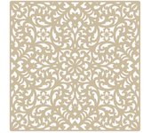 TODO-STENCIL Plantilla MYA Home Decor Estampado 006 Medida 50x50cm Diseño 47x47cm, Stencil lavable, reutilizable, maleable y muy resiste, Ideal para decorar paredes, muebles, cojines, cortinas, etc