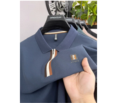 100% cotton long sleeve men's polo shirt autumn fashion new item light luxury brand design golf half zipper casual lapel T-shirt