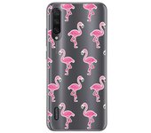 Tumundosmartphone Funda Gel Transparente para Xiaomi Mi A3 diseño Flamenco Dibujos