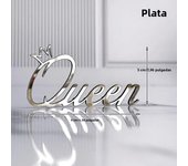 1/3/5 pcs Queen Princess Happy Birthday Acrylic Cake Topper Insert Queen Acrylic Cake Decoration Side Wedding Party Ornaments