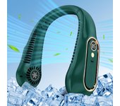 Ventilador de Cuello portátil, ventilador de Manos libre sin Aspas with Pantalla LED, 3 velocidades, flujo de aire de enfriamiento de 360 °, ventilador de Cuello personal recargable por USB, Silencioso y portátil