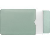 Funda de Piel Óptica para MacBook Air de 15 pulgadas (CHIP A2941 M2), interior y pecho, ideal para Viajes (GREEN)