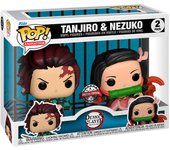 Blister 2 figuras POP Demon Slayer Kimetsu no Yaiba Tanjiro & Nezuko ExclusiveFigura  Coleccionable - Idea de Regalo- Mercancia Oficial - Juguetes para Niños y Adultos - Movies Fans - Muñeco para Coleccionistas y Exposición