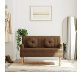vidaXL Banco con cojines tela 113x64,5x75,5 cm en color Azul/Gris claro/Gris oscuro y más | acolchados duraderos para sofás de jardín terraza exterior