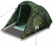 vidaXL Tienda de campaña túnel para 3 personas impermeable camuflaje