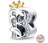 New in 26 A-Z Alphabet Beads 925 Sterling Silver Letter Charm Fits Original Pandora Charms Bracelet Silver Jewelry For Women