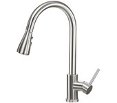 Grifo de cocina, mezcla de fregadero de Maple inoxidable 304, Dos Modos de salida de Agua, Grifo de fregadero giratorio de 360 ° con rociador extraíble y dos mangueras de entrada de 60 cm
