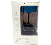 AUVISIO SOPORTE CON MANOS LIBRES + CARGADOR DE COCHE MICROFONO TRANSMISOR FM Y ADMITE  TARJETA MICRO SD