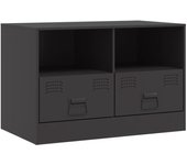 Mueble TV combinadoMueble para TV de acero negro 67x39x44 cm