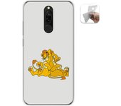 Tumundosmartphone Funda Gel Tpu para Xiaomi Redmi 8 diseño Leones Dibujos