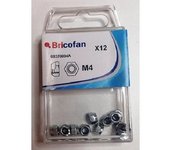Tuercas Hexagonales Autoblocante Nylon DIN 985.M4.  Blíster Estándar. Cofan.