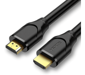 CABLEPELADO Cable HDMI 4K, Cable HDMI 2.0, Cable HDMI alta velocidad, 4K Ultra HD 2160p (60 Hz), Cable HDMI contactos dorados, Compatible PC, PS4, PS5, Xbox, Smart TV, Negro, 2 Metros