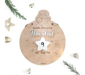 Placa calendario cuenta atrás días Navidad Calendario de adviento Navidad Lulamuk