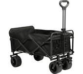 S7 STAR VC53954-VC53955 Carro Playa con Rueda Ancha, Carrito Plegable con Mango Telescópico Ajustable Puerta Trasera, Carrito Resistente Transporte para Todo Terreno, Carro Gran Capacidad 330 Litros para Jardín Campaña Compra