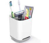 Soporte Organizador de Cepillos Dientes,Porta Cepillo Dientes baño,Portacepillos Dientes Eléctrico,Soporte Vaso para Cepillo Dientes y Pasta,extraíble de plástico,Antideslizante para Familia