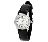 Reloj Casio Señora LTP-V002L-7BU correa negra esfera plateada LTP-V002L7BU