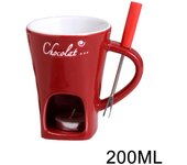 200ml Chocolate Fondue Mug Melting Cups Hot Pot Ceramic Melted Cups Butter Warmer Heating Tea Light Melt Pot For Candy Chocolate