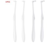 Tufted Toothbrush, 4 Pack Orthodontic Interdental Brush Single Tuft Toothbrush for Detailed Teeth Cleaning and Braces Cleaning