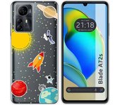Funda Silicona para Zte Blade A72s diseño Espacio Dibujos
