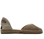 MACARENA IMA 13 Sandalia de esparto,espadril,yute,suela de goma,alpargatas,con los dedos cubiertos, para señora