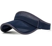 Summer Sports Sun Hats Men's Cap Adjustable Visor Uv Protection Empty Top Tennis Running Sunscreen Mesh Brim