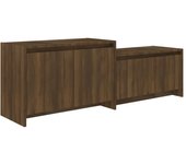 vidaXL Mueble para TV madera contrachapada 146,5x35x50 cm, Mueble de Salon, Mueble TV, Mueble TV salon, Mesa de TV, Mueble tele